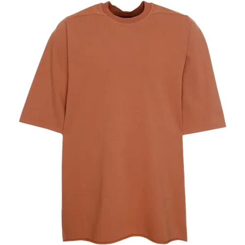 Oversized T-Shirt mit dekorativer Naht , Herren, Größe: M - Rick Owens - Modalova