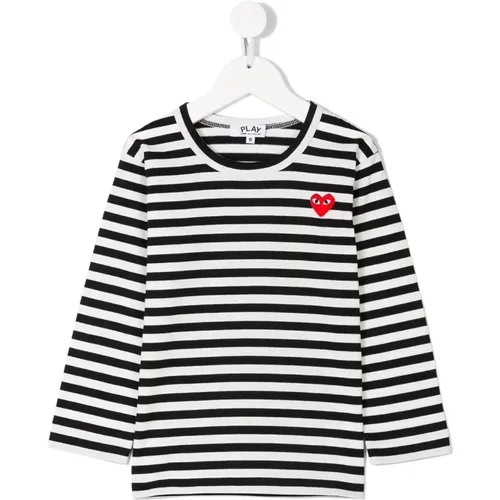 Gestreiftes Langarm Play Tee - Comme des Garçons Play - Modalova