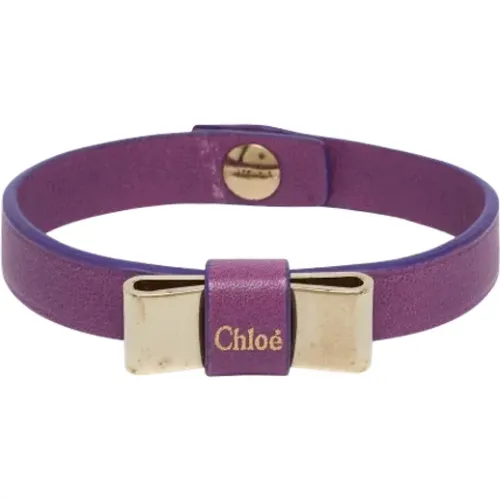 Pre-owned Jewellery, female, , Size: ONE SIZE Pre-owned Leather bracelets - Chloé Pre-owned - Modalova