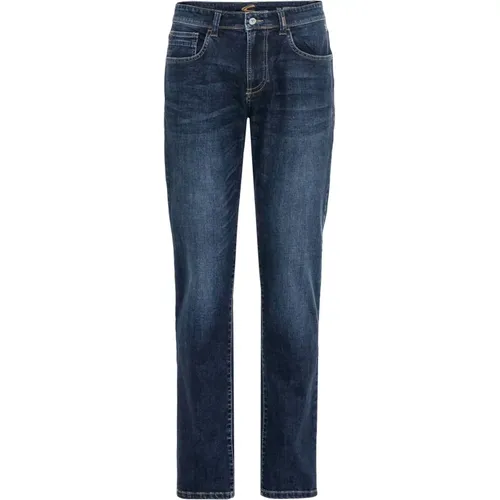 Relaxed Fit 5-Pocket Jeans aus Baumwolle , Herren, Größe: XL - camel active - Modalova