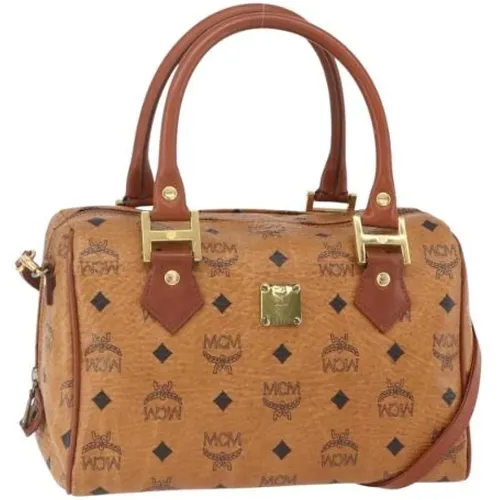 Pre-owned Handbags, female, , Size: ONE SIZE Pre-owned Canvas Handbag - MCM Pre-owned - Modalova