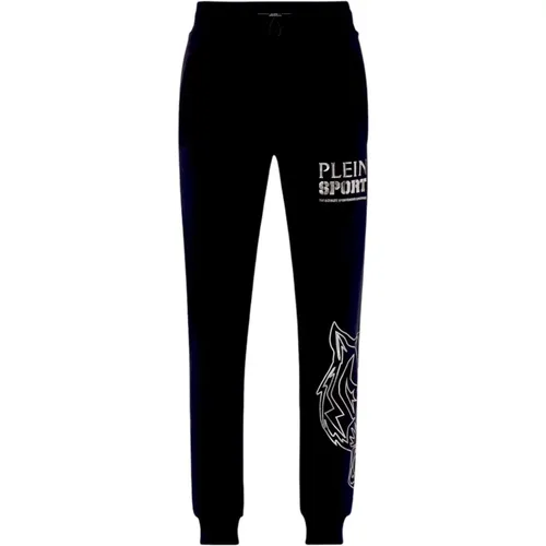 Sweatpants, male, , Size: M Tiger Cotton Jogging Pants - Plein Sport - Modalova