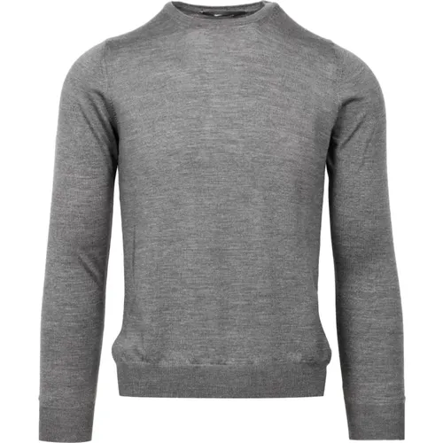 Dove Grey Crew Neck Sweater - Tagliatore - Modalova