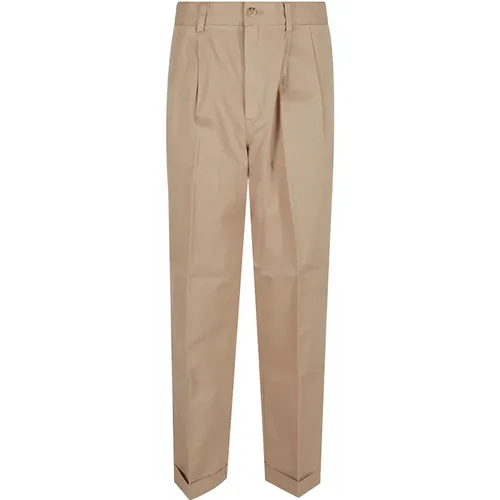 Chinos, female, , Size: 2XS Tan Stylish Trousers for Women - Polo Ralph Lauren - Modalova