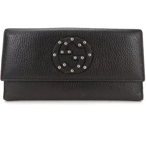 Pre-owned Wallets, female, , Size: ONE SIZE Pre-owned Leather wallets - Gucci Vintage - Modalova