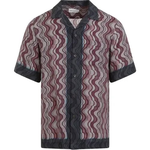 Purple Cartoline Shirt , male, Sizes: L - Dries Van Noten - Modalova