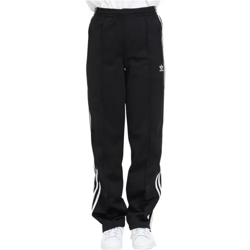 Schwarze Tricot Hose mit 3 Streifen , Damen, Größe: M - adidas Originals - Modalova