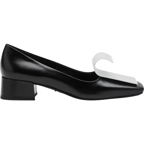 Pumps, female, , Size: 11 US Heeled Decollete Shoes - Prada - Modalova