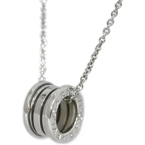 Pre-owned Jewellery, female, , Size: ONE SIZE Pre-owned White Gold necklaces - Bvlgari Vintage - Modalova