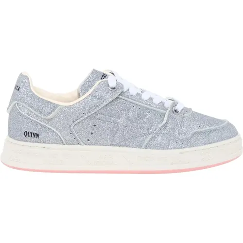 Silber Glitter Sneakers für Frauen , Damen, Größe: 39 EU - Premiata - Modalova