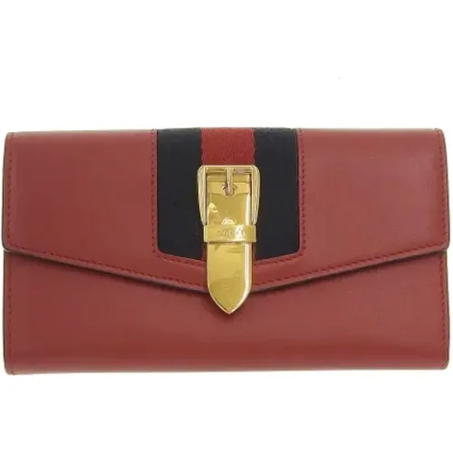 Pre-owned Wallets, female, , Size: ONE SIZE Pre-owned Leather wallets - Gucci Vintage - Modalova