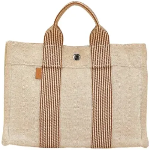 Pre-owned Tote Bags, female, , Size: ONE SIZE Pre-owned Canvas totes - Hermès Vintage - Modalova