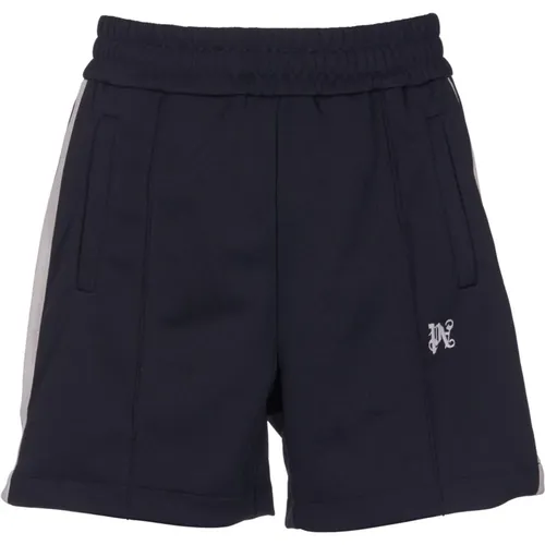 Schwarze Jersey-Shorts mit Kontrastbändern , Herren, Größe: S - Palm Angels - Modalova