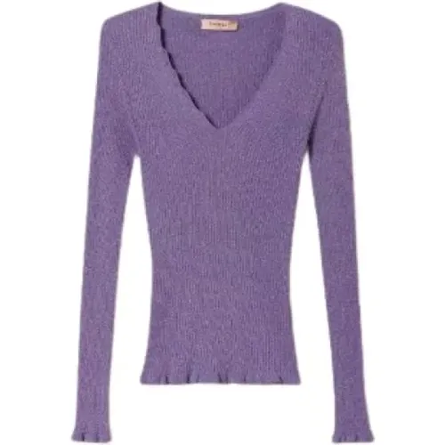 V-neck Strickware , Damen, Größe: S - Twinset - Modalova