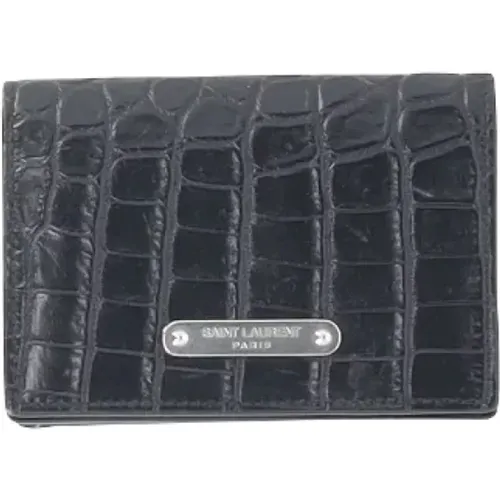 Pre-owned Leather wallets , female, Sizes: ONE SIZE - Saint Laurent Vintage - Modalova