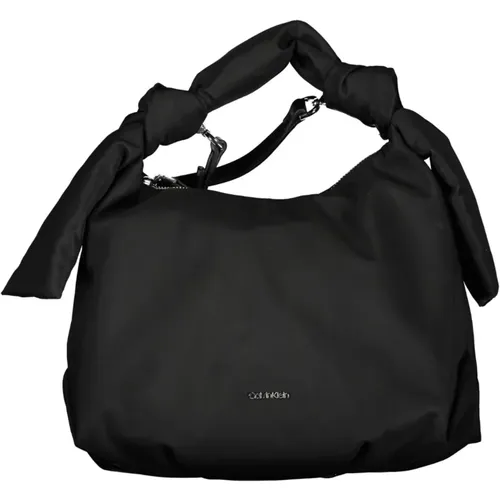 Schwarze Damenhandtasche mit verstellbarem Riemen - Calvin Klein - Modalova