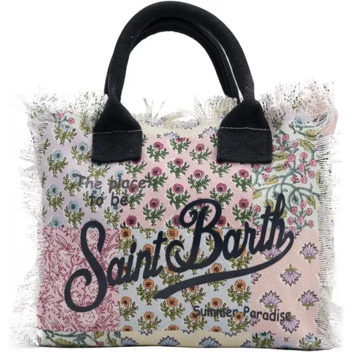 Baumwoll-Einkaufstasche mit Blumenmuster , Damen, Größe: ONE Size - MC2 Saint Barth - Modalova