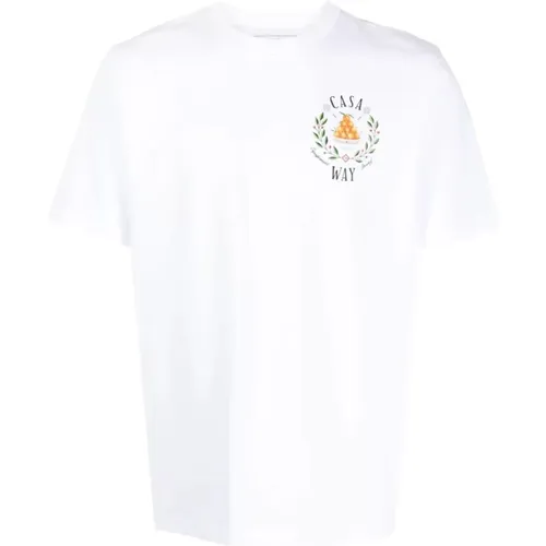 Laurel Leaves Oranges Bowl T-Shirt , male, Sizes: L - Casablanca - Modalova