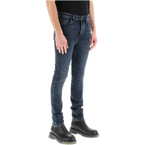 Chich Slim Fit Jeans mit Signatur-Stickerei und Logo-Druck , Herren, Größe: W31 - Ksubi - Modalova