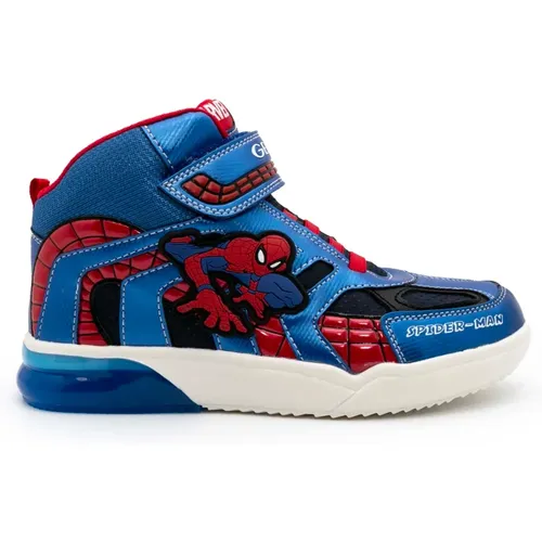 J Grayjay Spiderman Blau-Rote Sneakers - Geox - Modalova