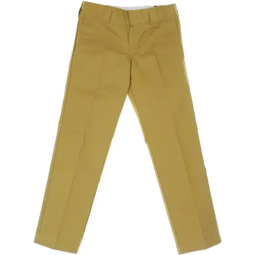 Straight Trousers, male, , Size: W36 L32 Slim Straight Work Pants Bronze Mist - Dickies - Modalova