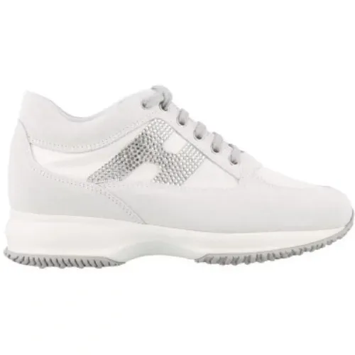 Weiße Interaktive Sneakers , Damen, Größe: 39 1/2 EU - Hogan - Modalova