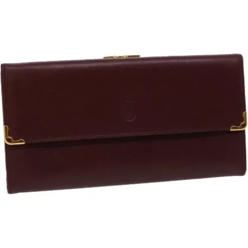 Pre-owned Leather wallets , female, Sizes: ONE SIZE - Cartier Vintage - Modalova