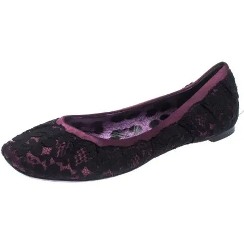 Pre-owned Flats, female, , Size: 9 US Pre-owned Satin flats - Dolce & Gabbana Pre-owned - Modalova