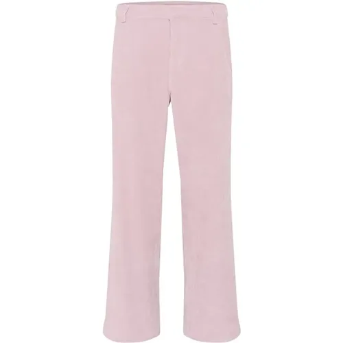 Straight Leg Pants , female, Sizes: 2XL L32, M L32, L L32, S L32, 3XL L32 - Cream - Modalova