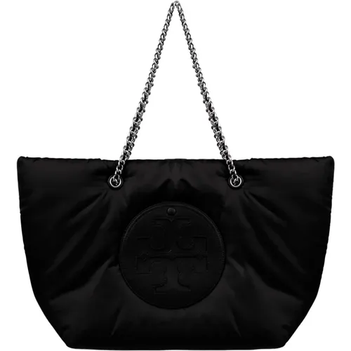 Ella Logo-Patch Tote Bag , female, Sizes: ONE SIZE - TORY BURCH - Modalova