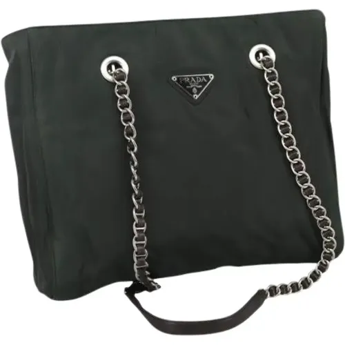 Pre-owned Tote Bags, female, , Size: ONE SIZE Pre-owned Nylon Tote Bag - Prada Vintage - Modalova