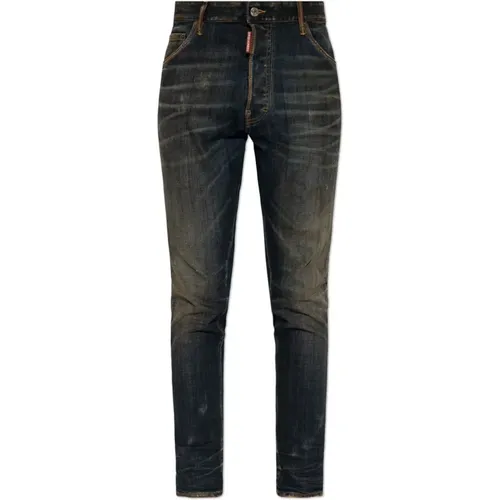 Skinny Jeans, male, , Size: 3XL Jeans Long Cortch - Dsquared2 - Modalova