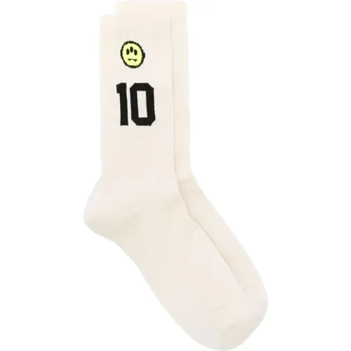 Socks, male, , Size: ONE SIZE Smiley Face Crew Socks - Barrow - Modalova