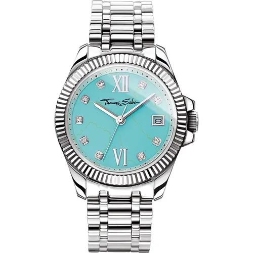 Blue Steel Ladies Quartz Watch , female, Sizes: ONE SIZE - Thomas Sabo - Modalova