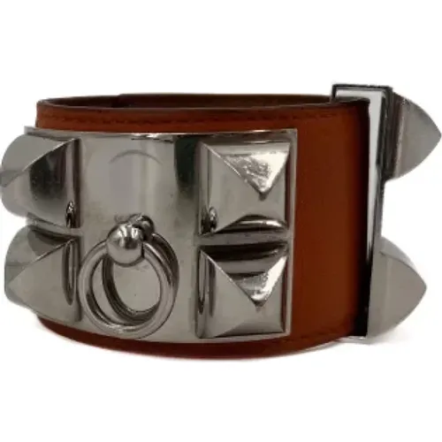 Pre-owned Jewellery, female, , Size: ONE SIZE Pre-owned Leather bracelets - Hermès Vintage - Modalova