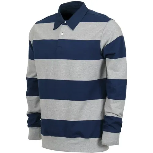 Rugby Polo Shirt Long Sleeve , male, Sizes: M, S - Obey - Modalova