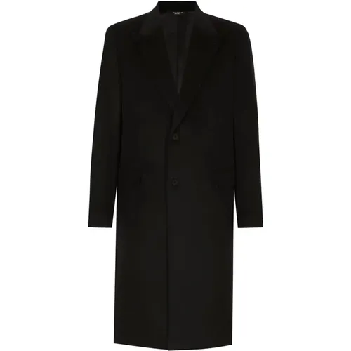 Stylish Black Coat for Men , male, Sizes: XL, L, 2XL - Dolce & Gabbana - Modalova