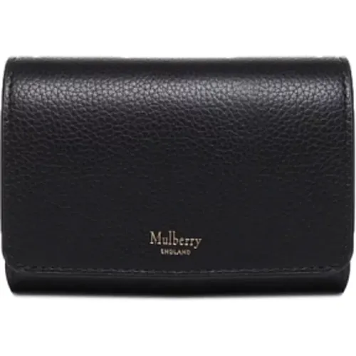 Wallets & Cardholders, female, , Size: ONE SIZE Classic Grain Continental Trifold Bag - Mulberry - Modalova