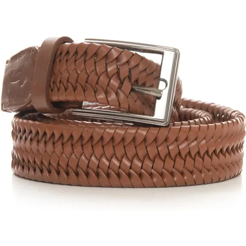 Belts, male, , Size: 5XL Plaited Belt - Harmont & Blaine - Modalova