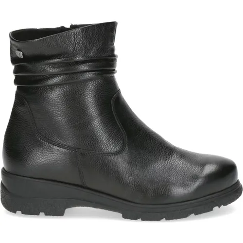 Schwarze Casual Geschlossene Booties Damen , Damen, Größe: 41 EU - Caprice - Modalova