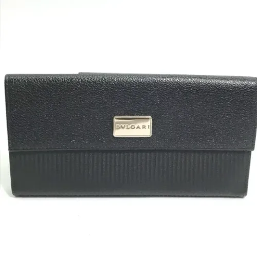 Pre-owned Leather wallets , female, Sizes: ONE SIZE - Bvlgari Vintage - Modalova