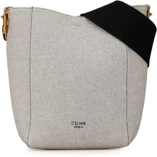 Pre-owned Cross Body Bags, female, , Size: ONE SIZE Pre-owned Canvas shoulder-bags - Celine Vintage - Modalova