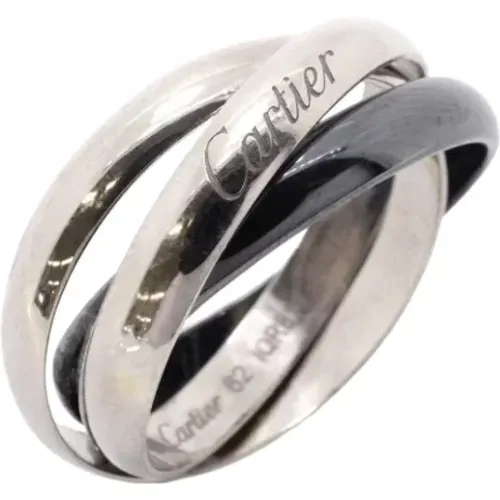 Pre-owned Jewellery, female, , Size: ONE SIZE Pre-owned White Gold rings - Cartier Vintage - Modalova