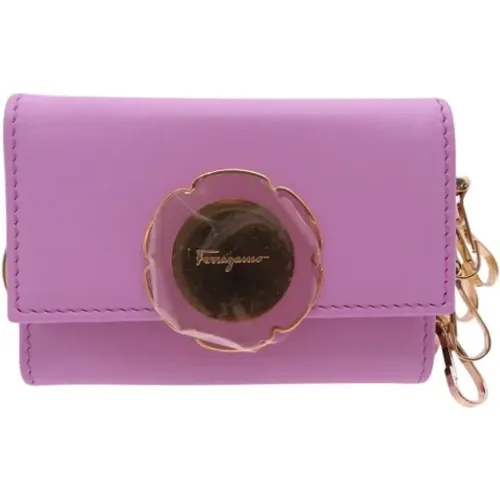 Pre-owned Accessories, female, , Size: ONE SIZE Pre-owned Leather key-holders - Salvatore Ferragamo Pre-owned - Modalova