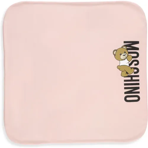 Rosa Baby Baumwolldecke für Mädchen - Moschino - Modalova