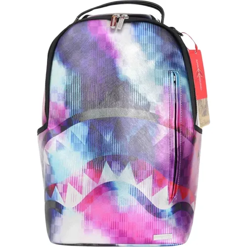 Tye Check Backpack Purple , female, Sizes: ONE SIZE - Sprayground - Modalova