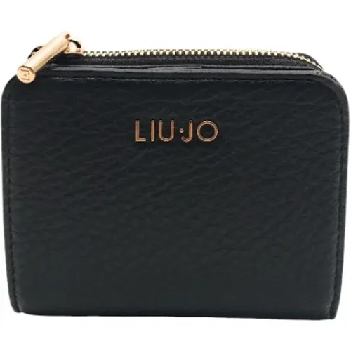 Wallets & Cardholders, female, , Size: ONE SIZE Zip Short Wallet with Multiple Compartments - Liu Jo - Modalova