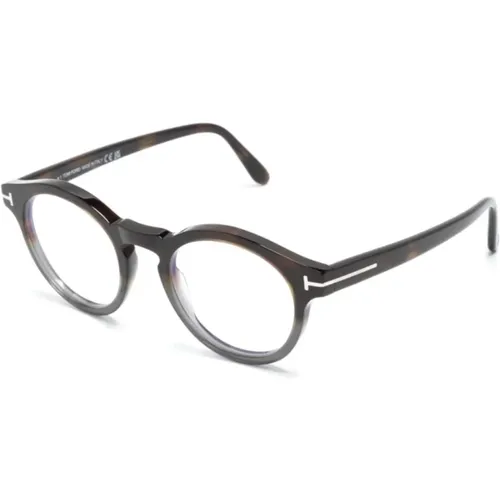 Glasses, male, , Size: 49 MM /Havana Optical Frame, versatile and stylish - Tom Ford - Modalova