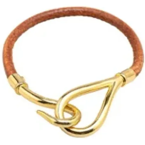 Pre-owned Jewellery, female, , Size: ONE SIZE Pre-owned Leather bracelets - Hermès Vintage - Modalova