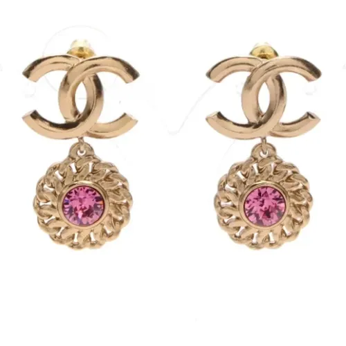 Pre-owned Jewellery, female, , Size: ONE SIZE Pre-owned Metal earrings - Chanel Vintage - Modalova